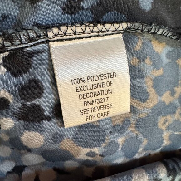 Elle Y2K Empire Waist Babydoll Top Womens‎ Size XL Lace Trim Stretch Slinky Vtg - Picture 5 of 7